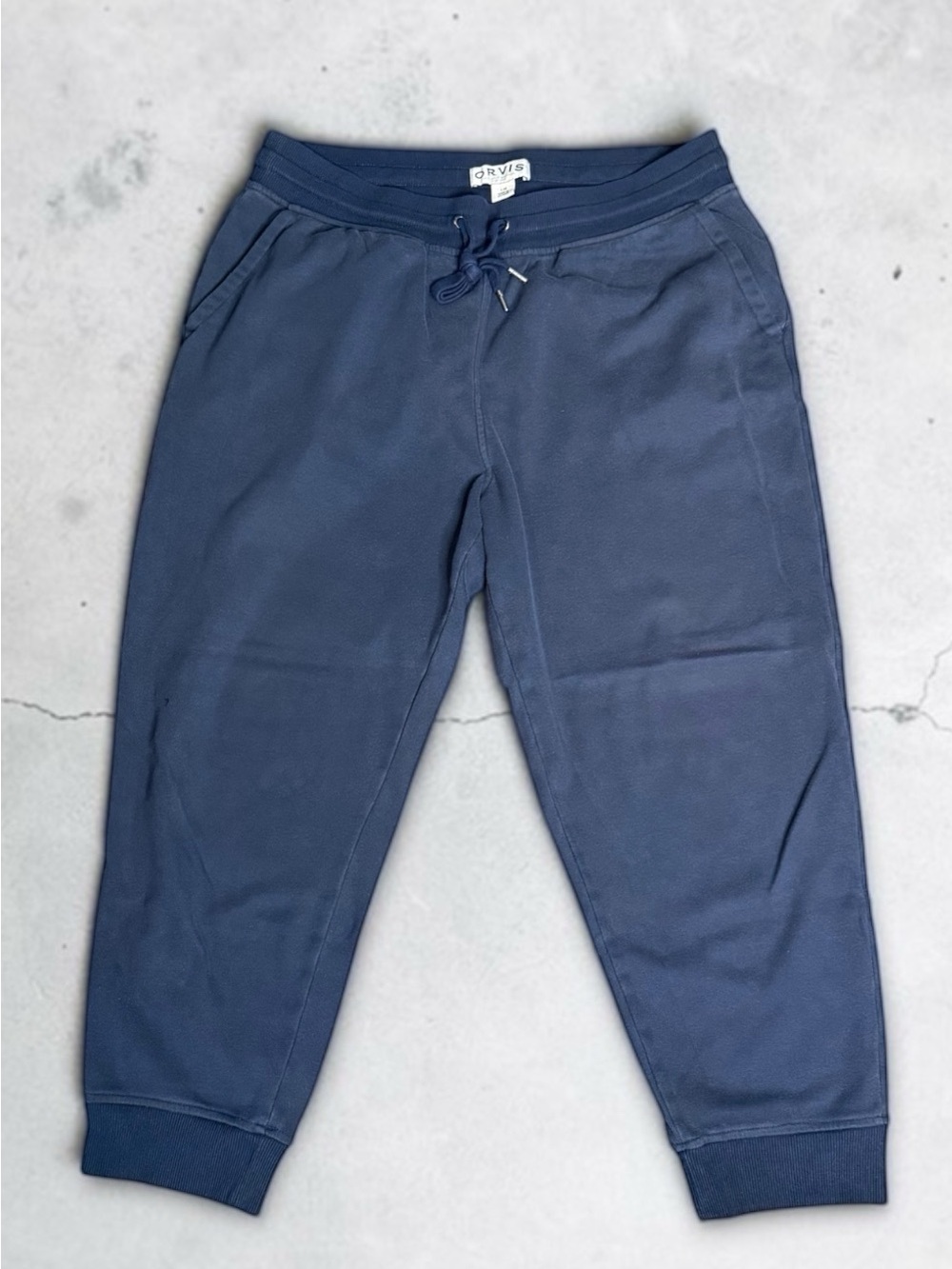 Orvis Men's Navy Blue Jogger Sweatpants Large
